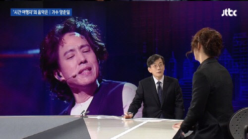 양준일 눈물(사진=JTBC '뉴스룸' 방송화면 캡처)